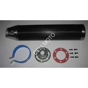 Глушитель (тюнинг) MUSSTANG 420*100mm, креп. 78mm (нержавейка,