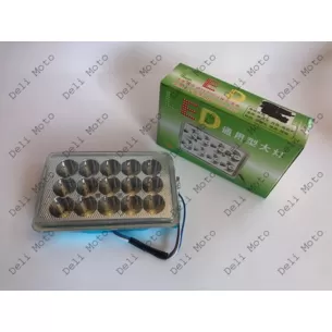 Оптика (LED) светодиодная вставка в фару CG 125/150 квадратная