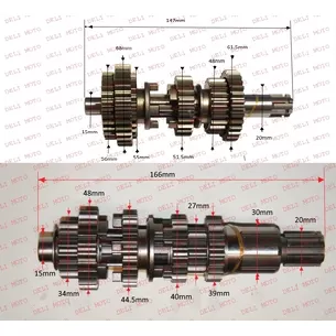 Коробка у зборі CG/CB 150/250cc (147mm, 166mm)