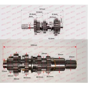 Коробка передач CG/CB 150/250cc (168mm, 157mm)