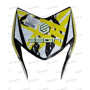 Пластик обтекатель фары белый с желтым рисунком Geon X-Road NEW Light 200-250