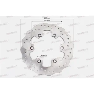 Диск тормозной передний D-265mm Geon Scrambler 250