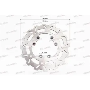 Диск тормозной передний D-260mm Geon Terra-X 250