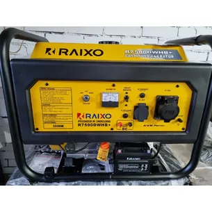 Генератор RAIXO бензин 5,5кВт ел.стартер AVR медь