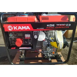 Генератор KAMA дизель 5кВт эл.стартер  AVR  (Трехфазный 220/380 вольт)