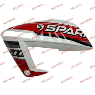Облицовка топливного бака боковая левая белая SPARK SP200R-27