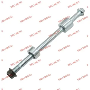Вісь заднього колеса+втулка (л+п)+гайка Mustang FIT MT125-8 F (FIT 2018)