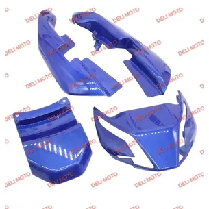 Пластик боковой задний (л+п) синий Mustang FIT MT125-8 F (FIT 2018)