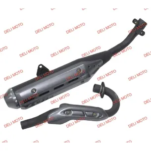 Глушитель+колено в сборе (2части) Musstang Challenge ADV250 (MT250GY-AD1)